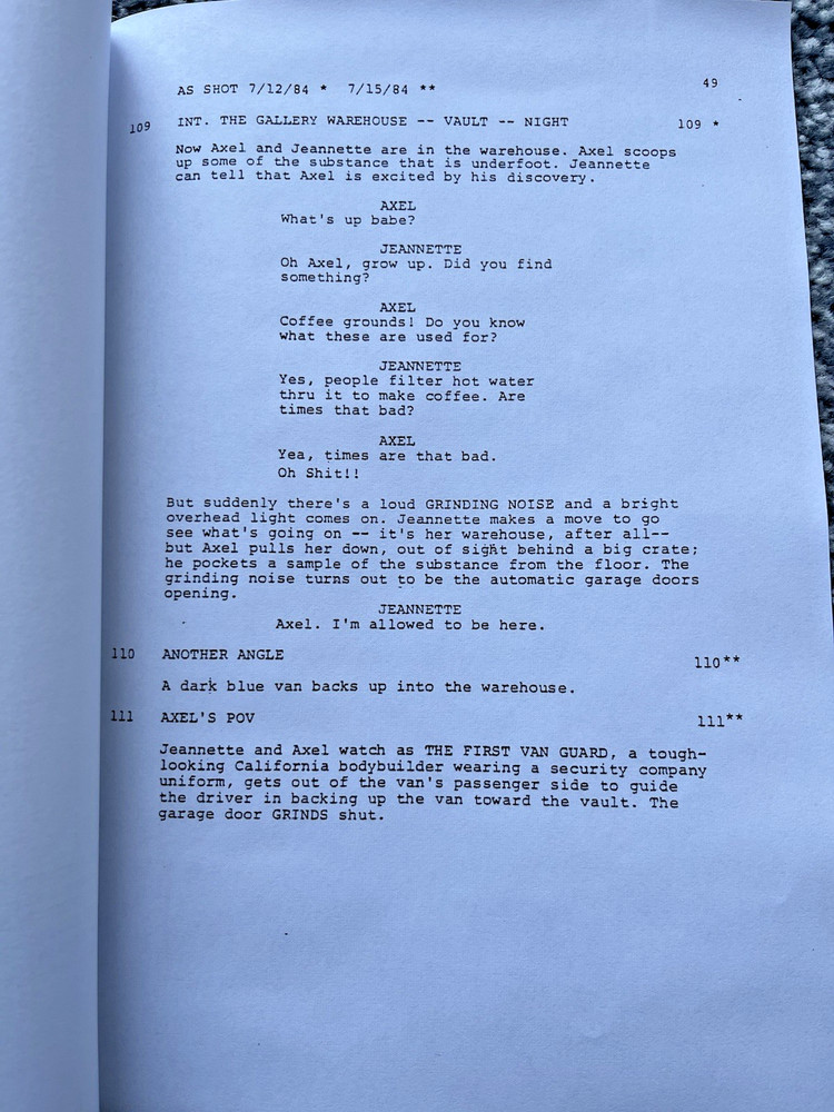 Beverly Hills Cop (1984) Film Screenplay/ Script. Eddie Murphy.