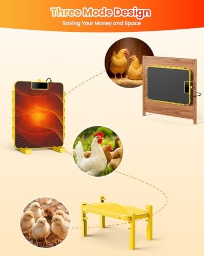 Brooder Plate for Chicks - Chick Heat Plate Brooder Heater Chicken Coop Yellow