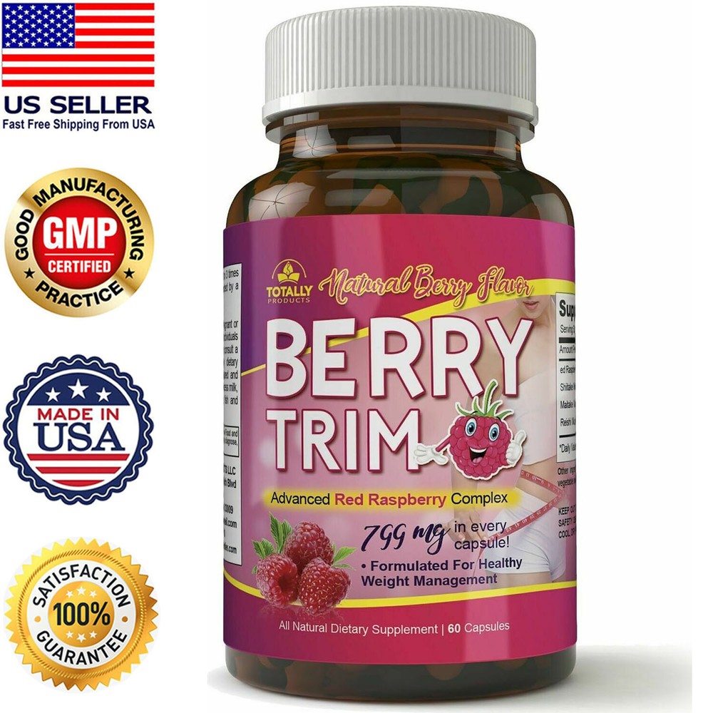 Berry Trim Red Raspberry Complex & Acai Berry Weight Management Support 60 Caps