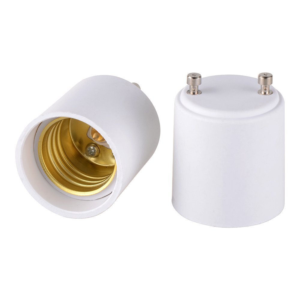GU24 to E27 Adapter Bi-Pin to Medium Socket Edison Screw Base Convert