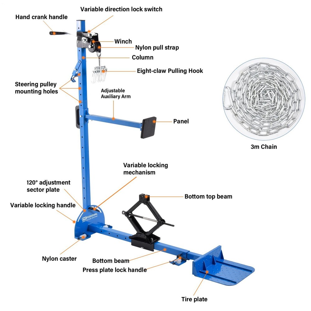 Auto Body Dent Removal Tool Pulling Systems Machine Car Frame For Repair Shop