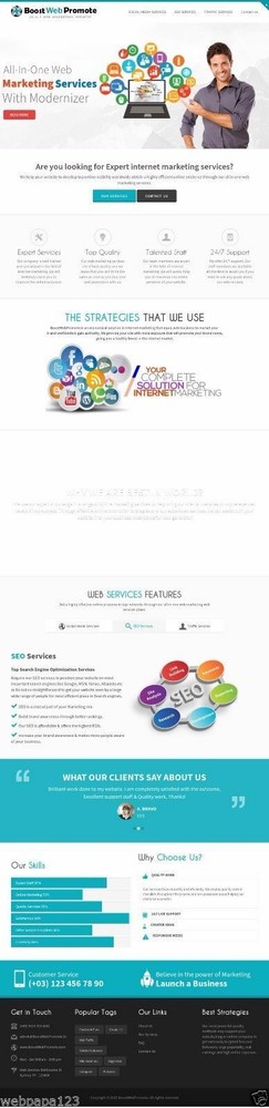 ReadyMade SEO Web Marketing Services Reseller Website - Updated PHP Version