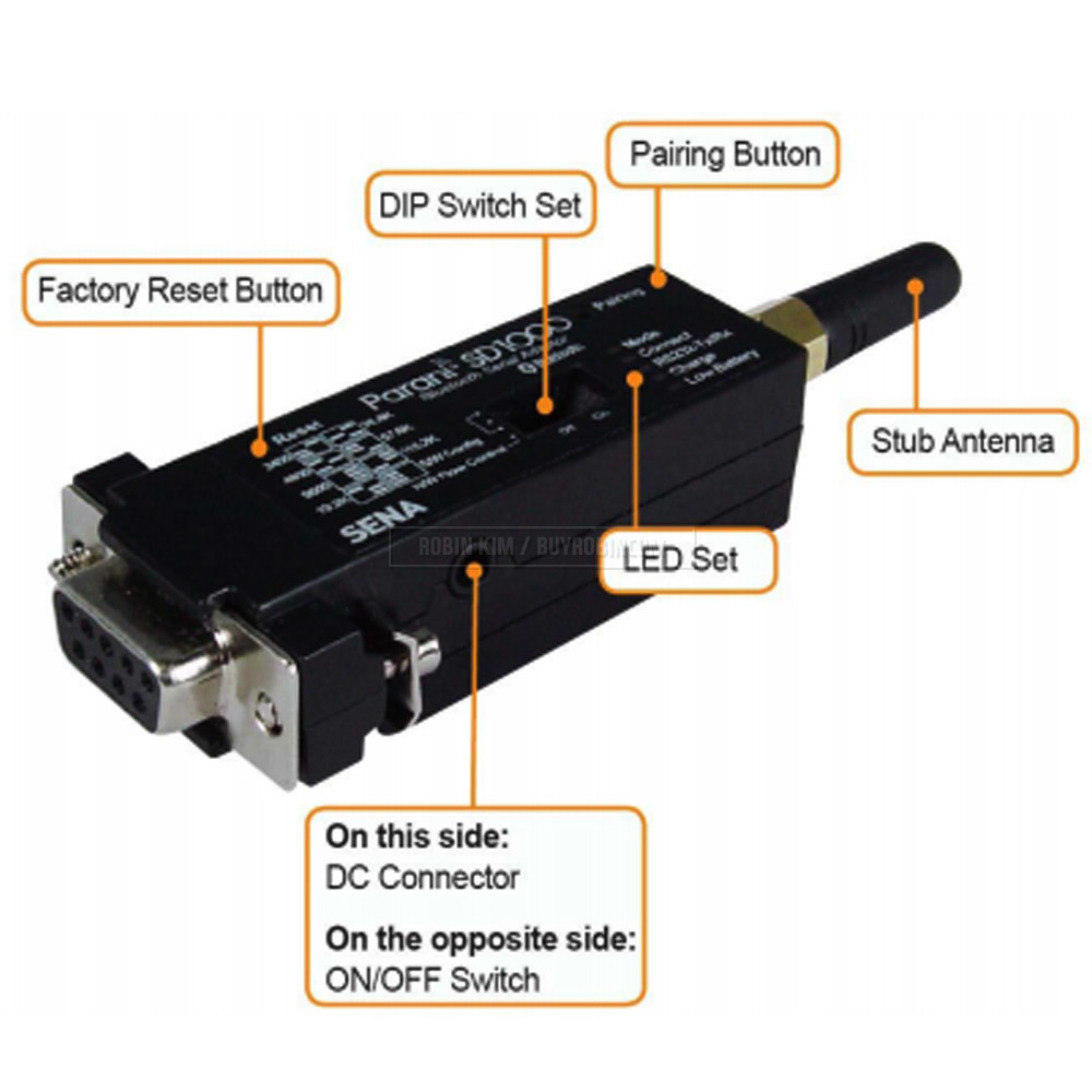 SENA Parani SD1000-00 Wireless Class1 Type Serial Adapter 100M RS232
