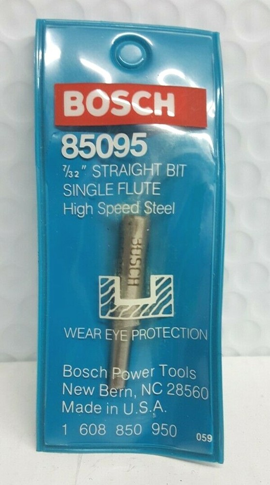 Bosch straight bit Single Flute 7/32" #85095