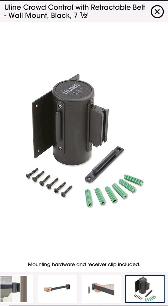ULINE Retractable Barrier H-5098