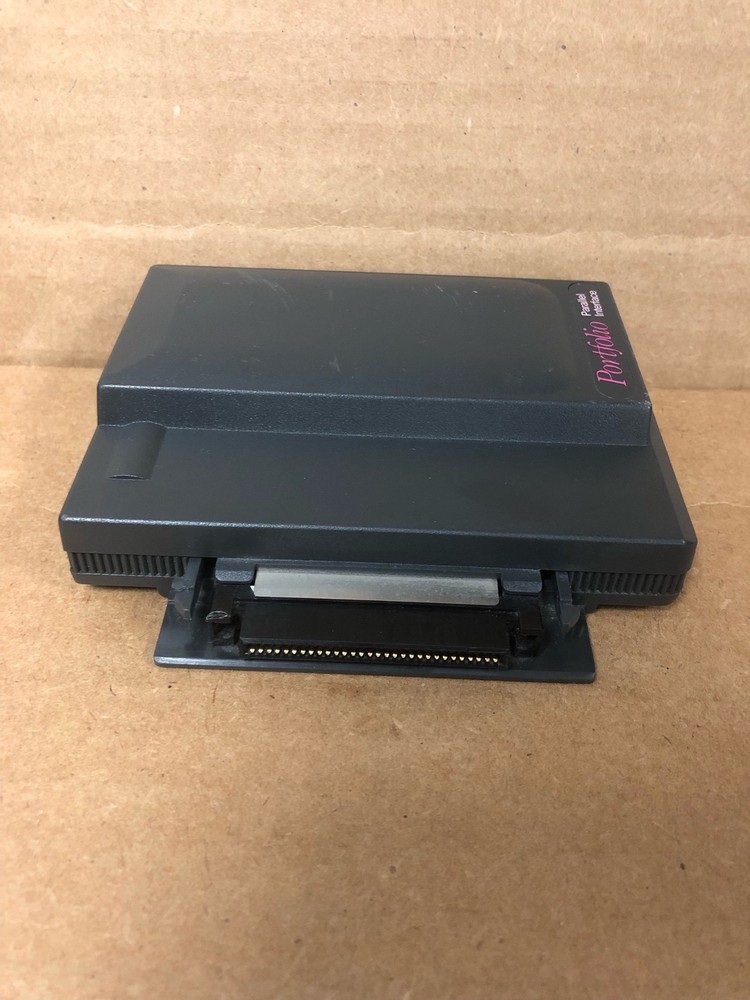 ATARI HPC-101 Portfolio Parallel Interface Serial Port Interface Grey Pink