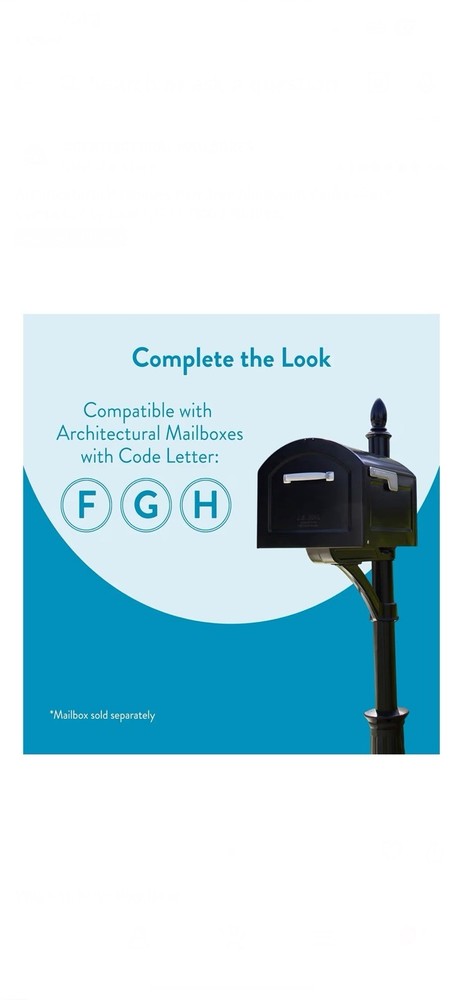 Architectural Mailboxes Hamilton Black In-Ground Steel Mailbox Post