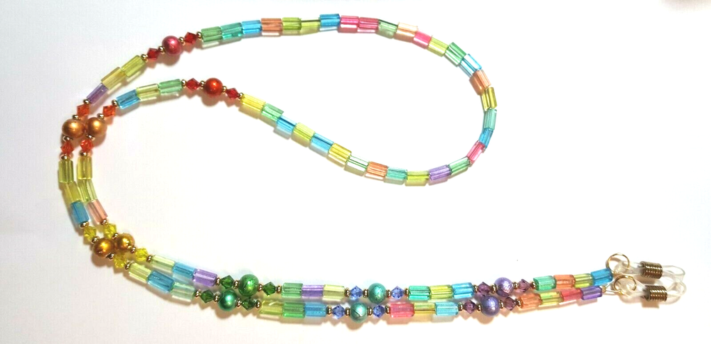 FUN AND FUNKY RAINBOW EYEGLASS CHAIN HOLDER