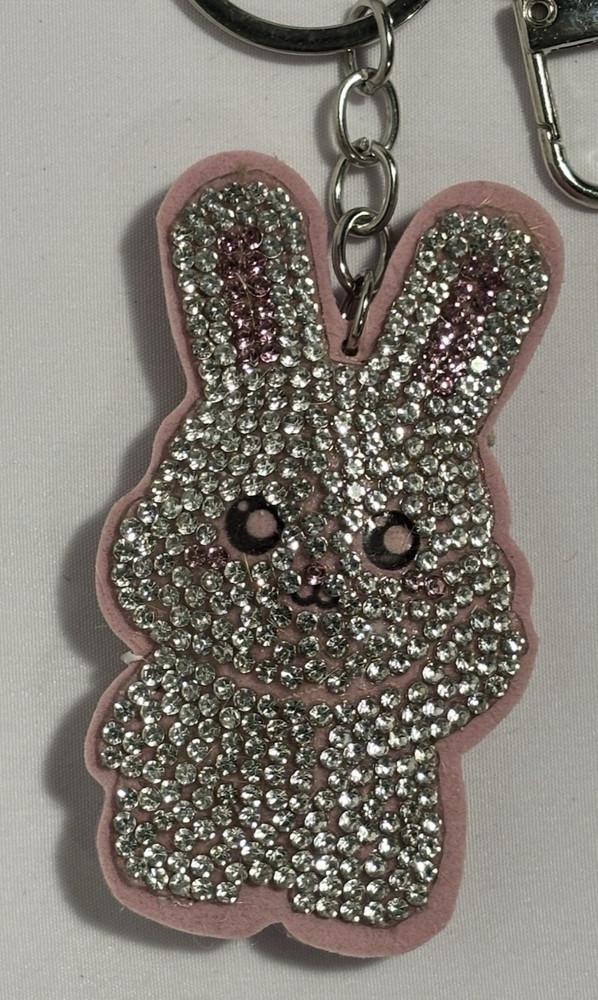 Creatology Easter BUNNY Gem Keychain NEW