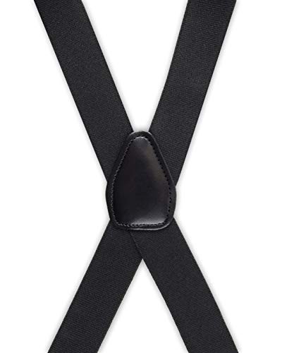 Men's Solid Suspenders - Adjustable, Durable, Classic Style for Formal & Casual