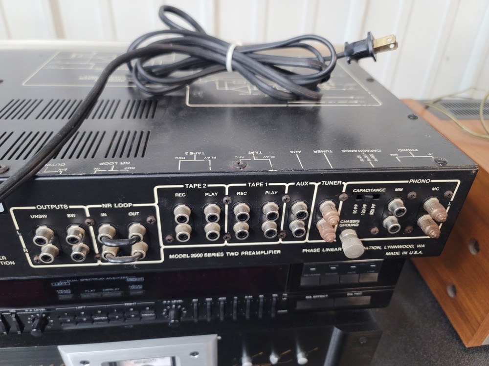 Phase Linear Model 3500 Series 2 Pre-Amplifier - Original - Working -Handles!