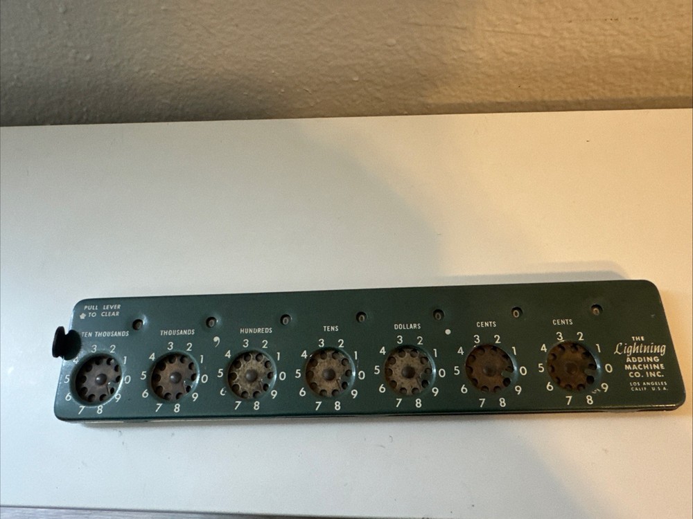 VINTAGE LIGHTING ADDING MACHINE!