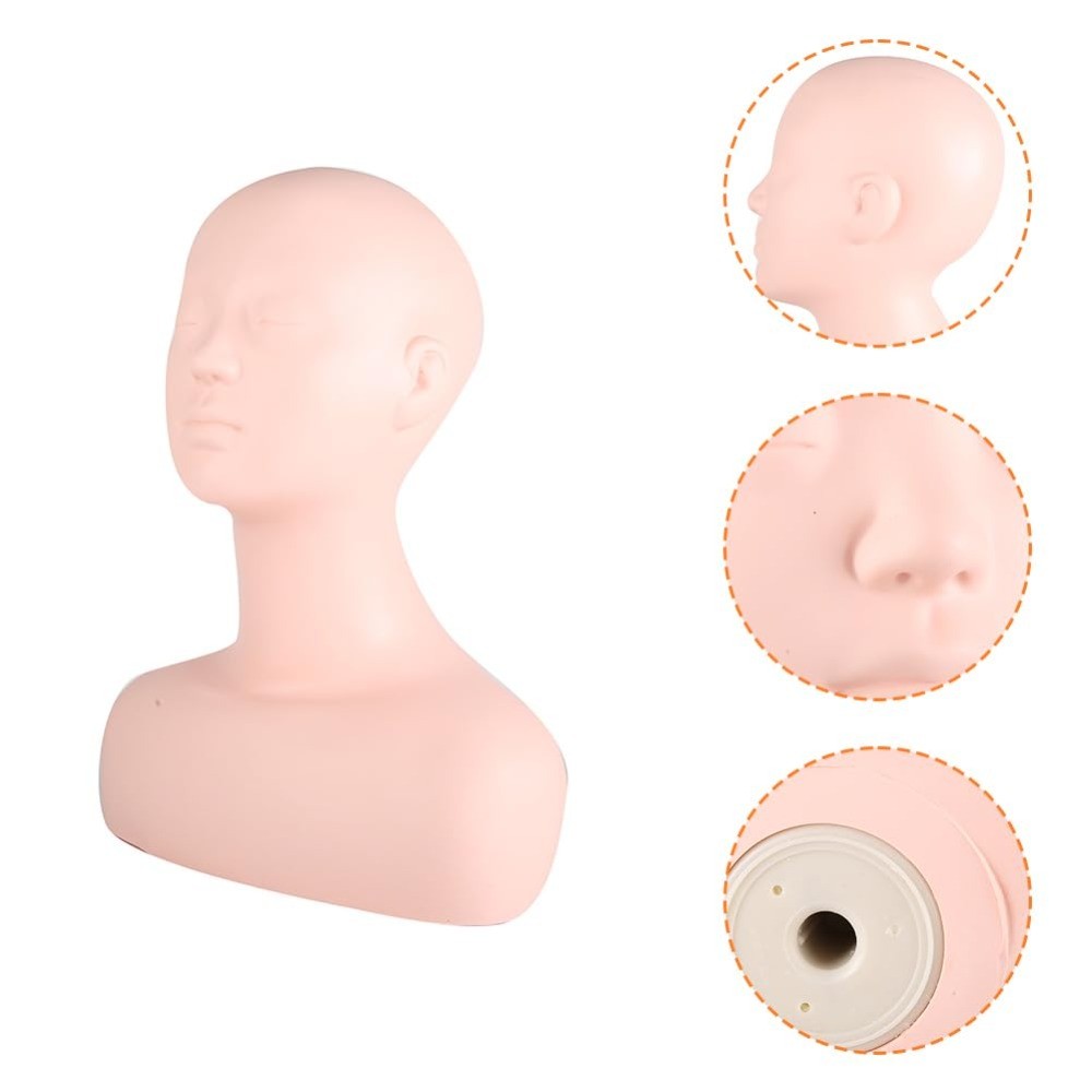 Multi-Function Makeup Practice Model, Esthetics Mannequin Head for Cosmetology