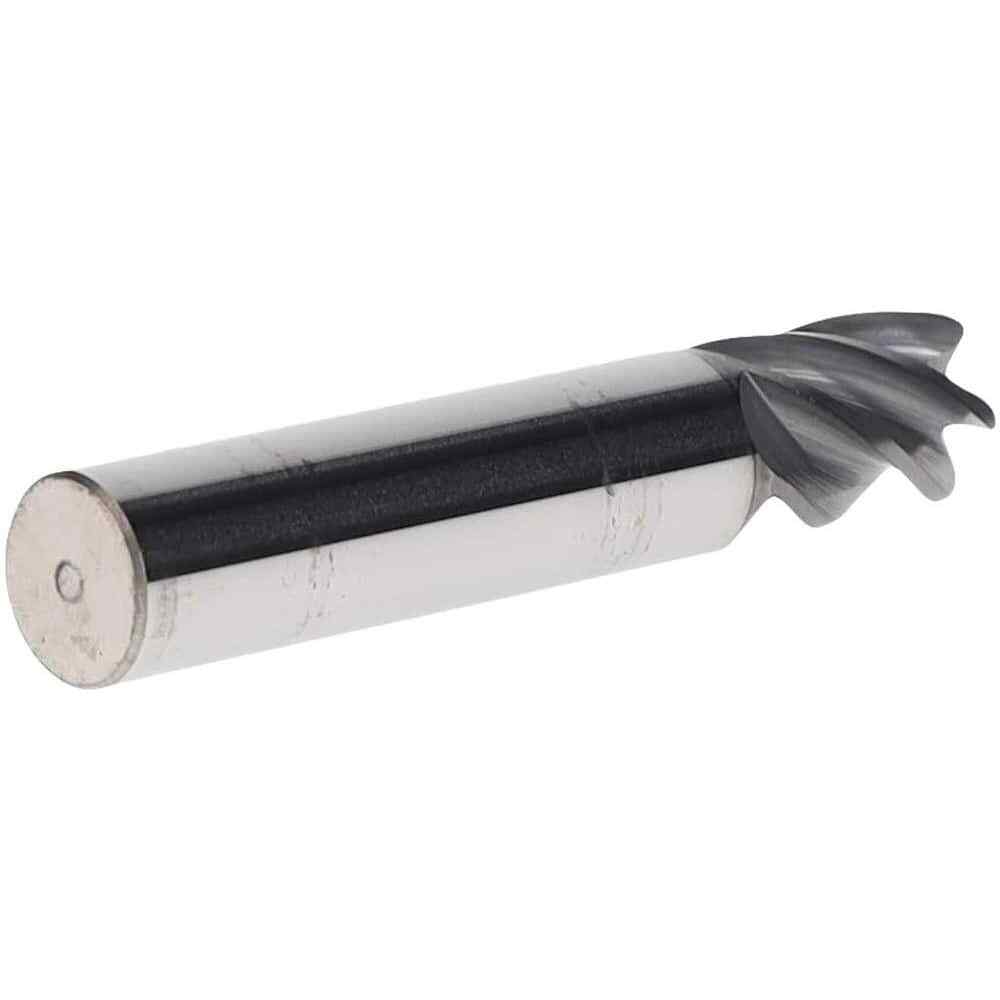 Accupro 3/8" Diam 5 Flute Single End Solid Carbide 0.03" Corner Radius End Mi...