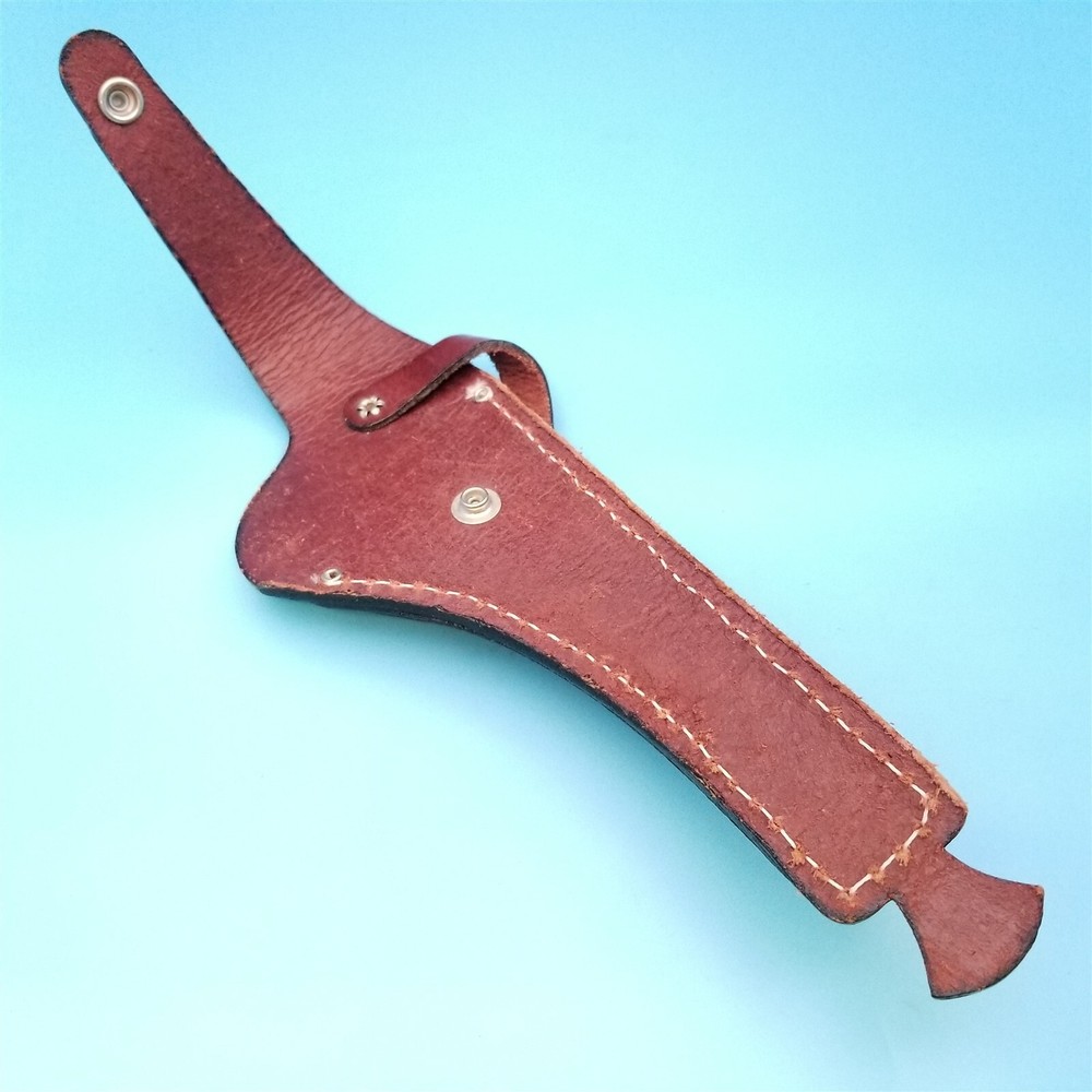 Fixed Blade Leather Knife Sheath Only Holster Curved Plier Tool Belt Case Left