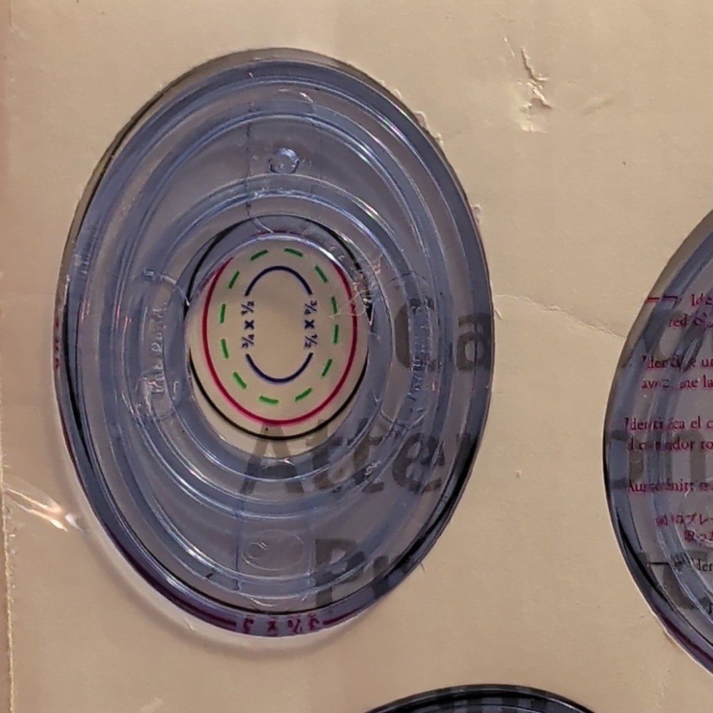 Creative Memories Custom Cutting System 4 Oval Patterns A33 Template Set SEALED