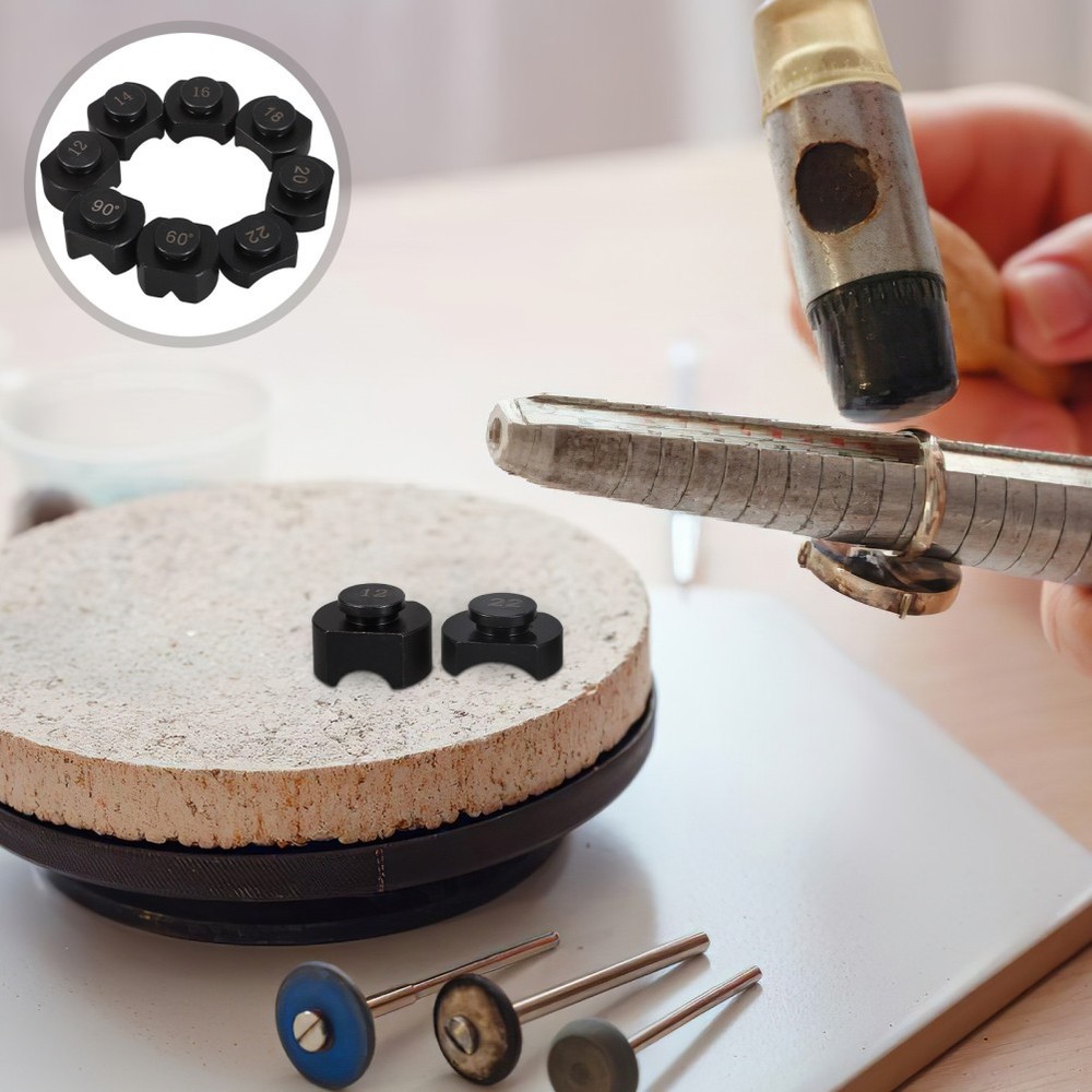 8 Pcs Bending Mold Bender Tool for Spoon Rings Dies
