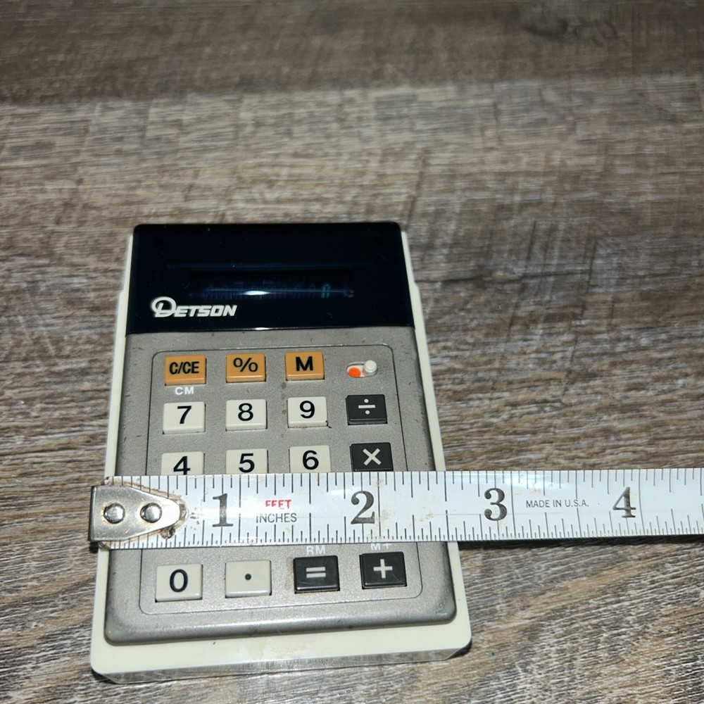 RARE DETSON E341 CALCULATOR WORKING 