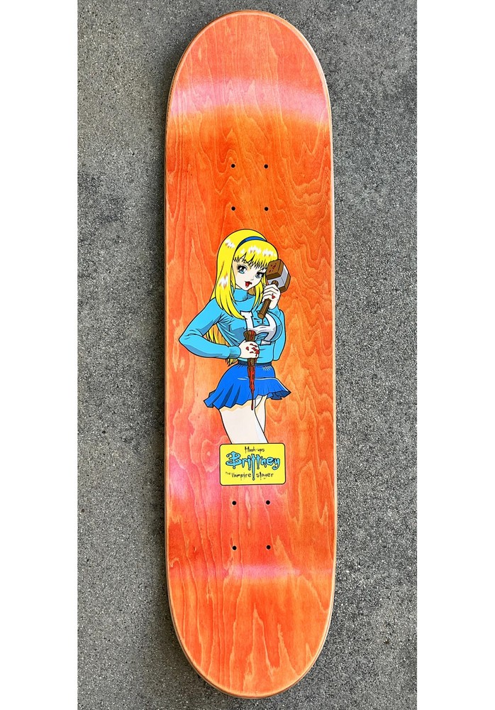 Hook Ups Skateboard Deck Brittney 8.25" x 32.5"