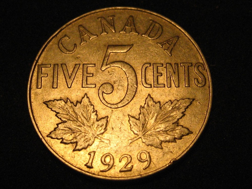 1929 Canadian Nickel