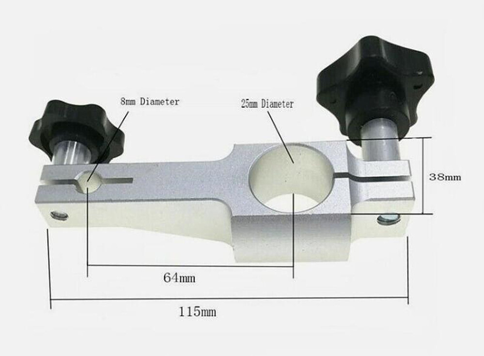 Measuring Arm Bracket For Comparator Stand Indicator Holder 64mm Center Distance