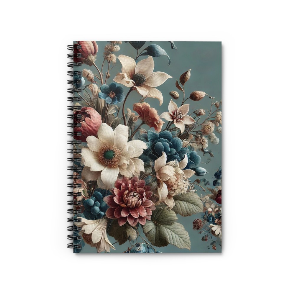 Elegant Bloom Spiral Notebook
