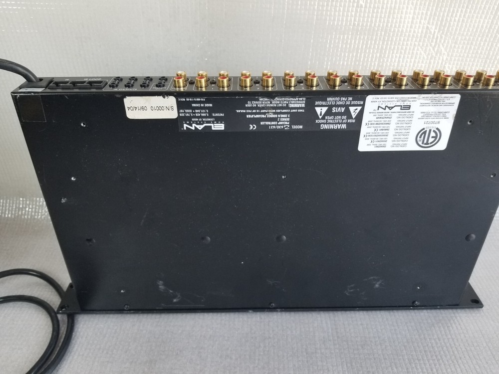 Elan Z 630/631 Pre-Amp Controller Series 1 - 3 Zone / 6 Source Pre-Amplifier
