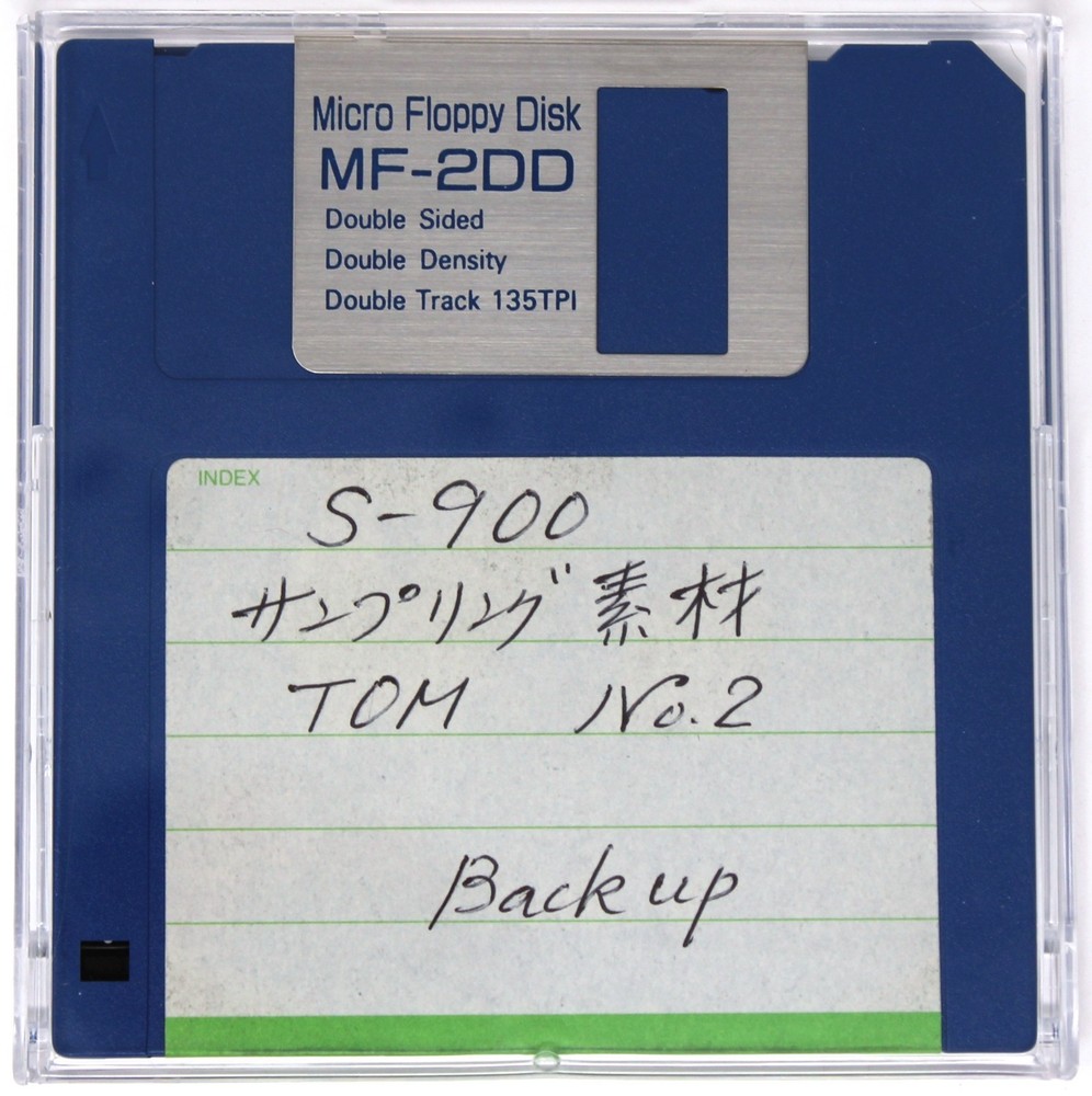 S-900 サンプリング素材 Tom No.2 Backup Akai S900 Format Floppy Disk