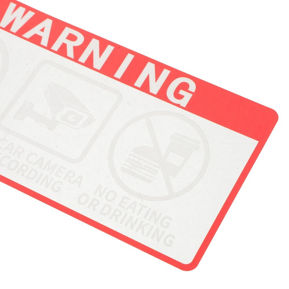 20 Pcs Vehicle Warning Stickers Video Window