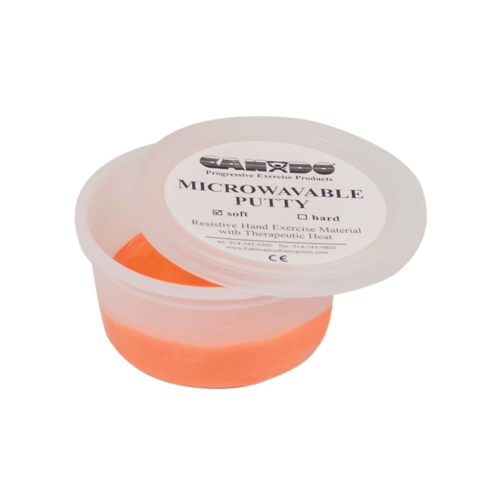 CanDo Microwavable Theraputty Exercise Material - 2 oz - Orange - Soft
