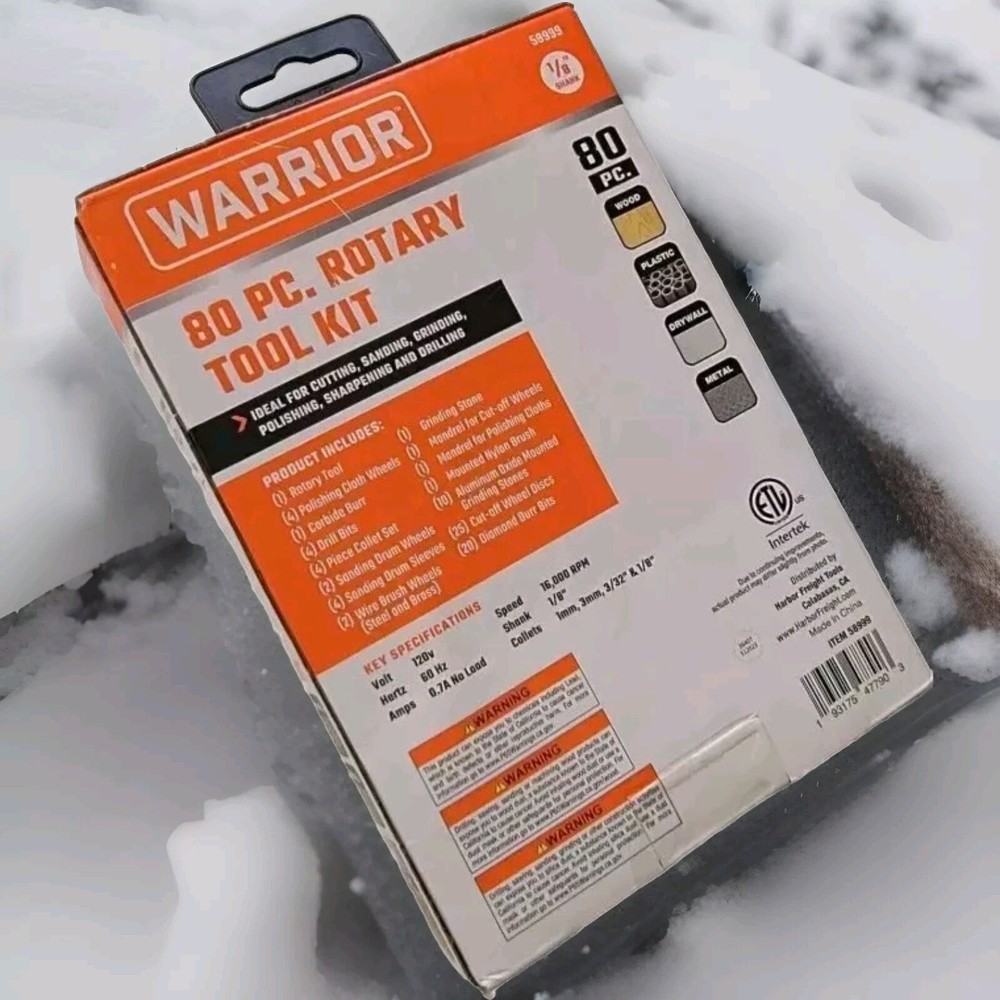 Warrior 80pc Rotary Tool Kit