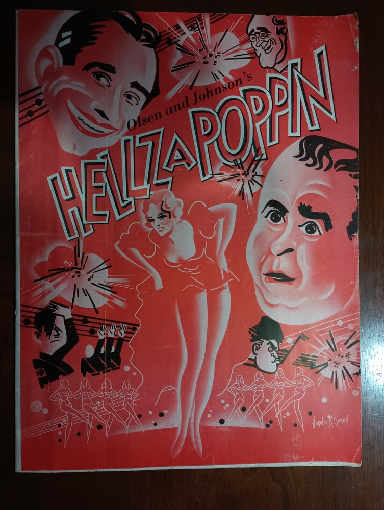 Olsen & Johnson's "HELLZAPOPPIN" 1939 Souvenir Program