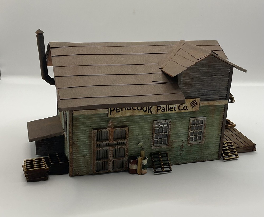 O Scale Penacook Pallet Co. Structure Kit Laser Cut