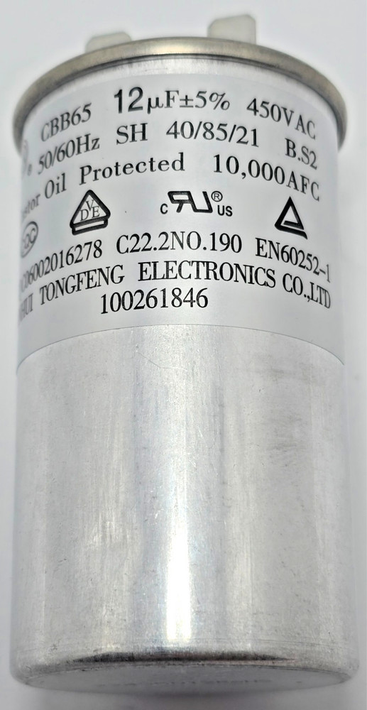 A.O. Smith OEM CBB65 Run Capacitor 100261846 100358471 12uF 450V HPTU Voltex
