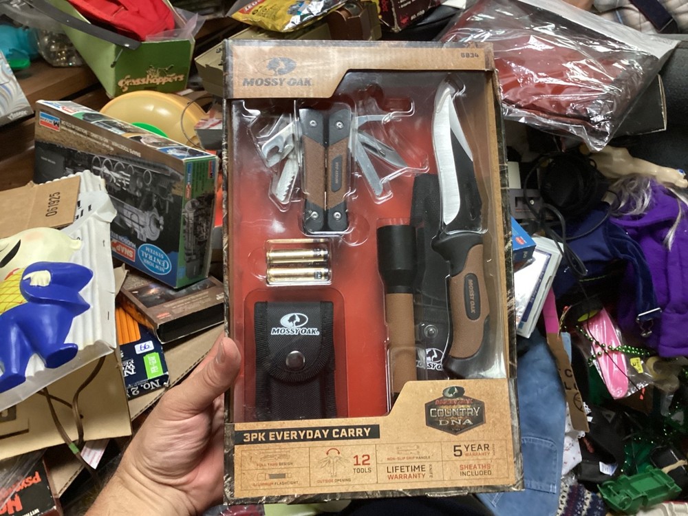 3 Pack Everyday Carry "Gift Set" Knife / Flashlight / Multi Tool Mossy Oak®