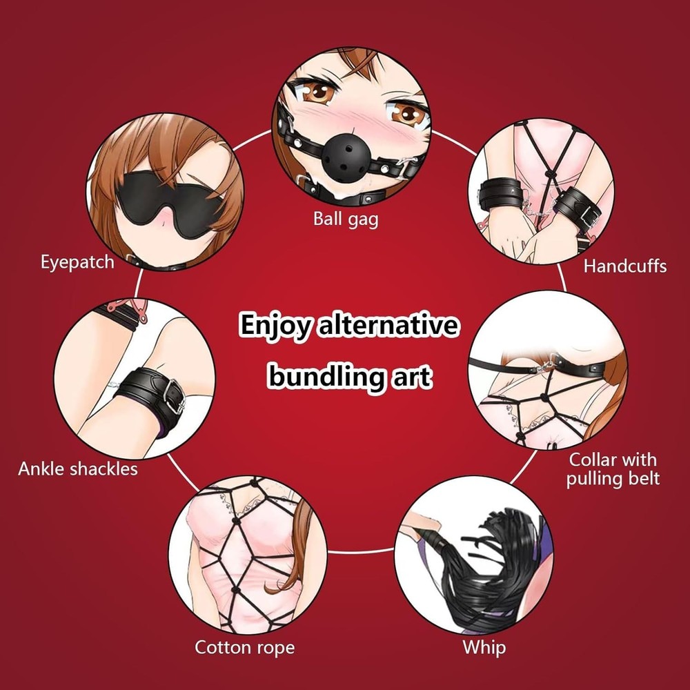 Couples Bondage Set with Accessories
