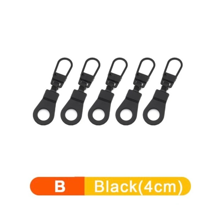 4 PCS Detachable Zipper Pull Replacement Zippers Pull Tabs Zipper Sliders Repair