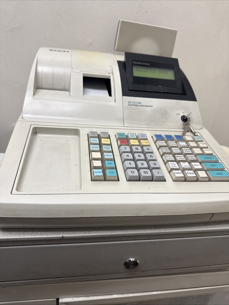 SAM4S ER-1552m Electronic Cash Register Programable Alpha-numeric
