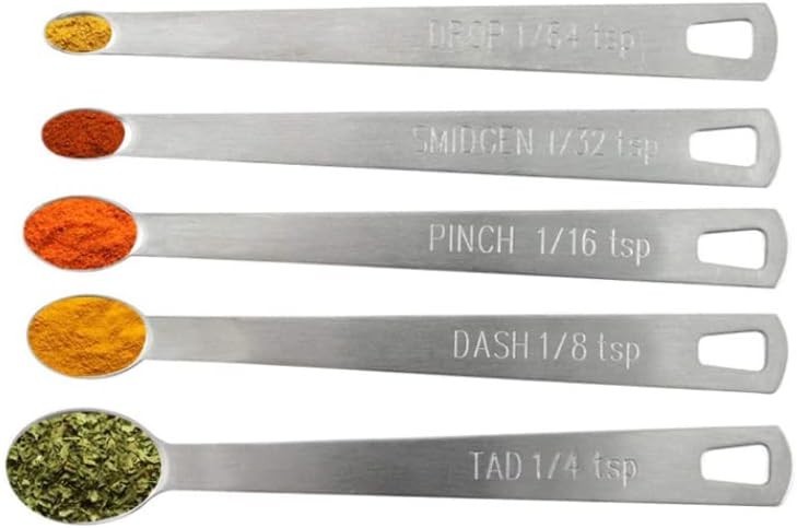 Mini Stainless Steel Measuring Spoons Set 5PCS