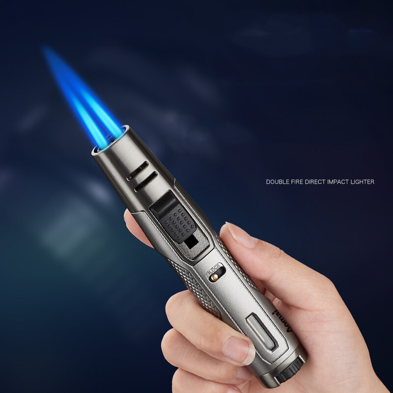 Windproof Cigar Lighter Torch Lighter Jet Butane Lighter with Refillable lock