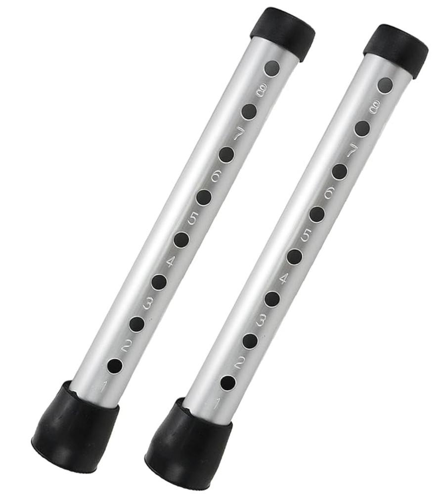 Rollator Walker Replacement Legs with Anti-Slip Rubber Tips 6.2" H 2 Pack