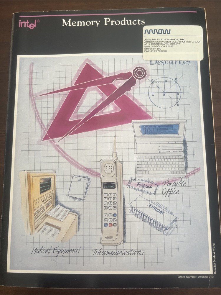 Vintage Intel Computer Manual 1991 Memory Products Handbook