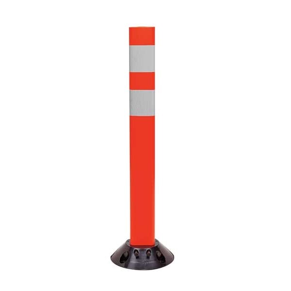 Delineator Post, Polyurethane, High-Intensity Prismatic, 36" Height, 3.5 Lb,