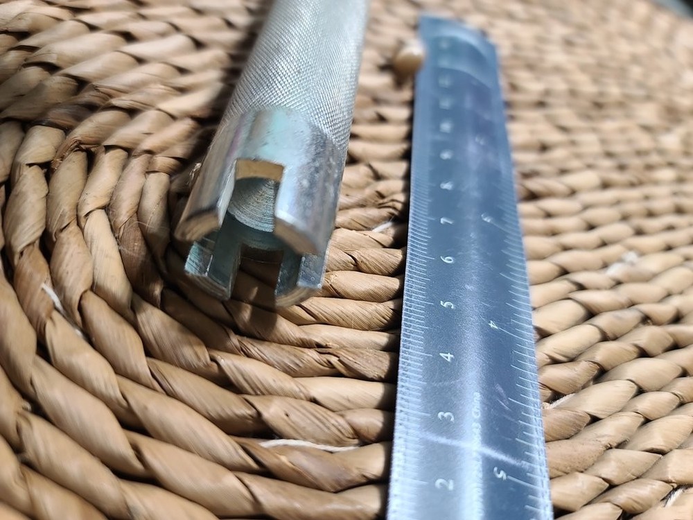 Vintage Hefty Leather Stamp Handle