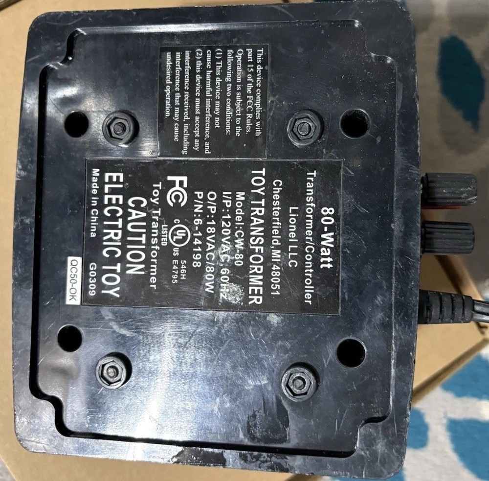 Lionel Trains CW‑80 — 80‑Watt Transformer & Controller