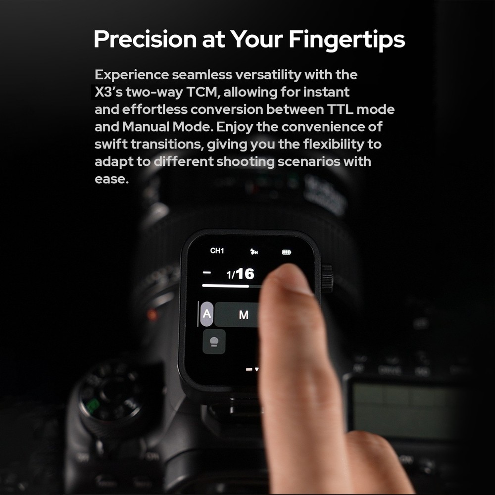 Godox X3S Wireless Flash Trigger AutoFlash OLED Touchscreen For Camera JSFK