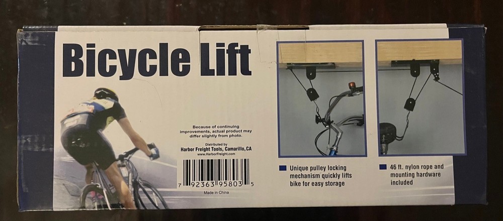 Harbor Freight Ceiling Mount Bicycle Lift
