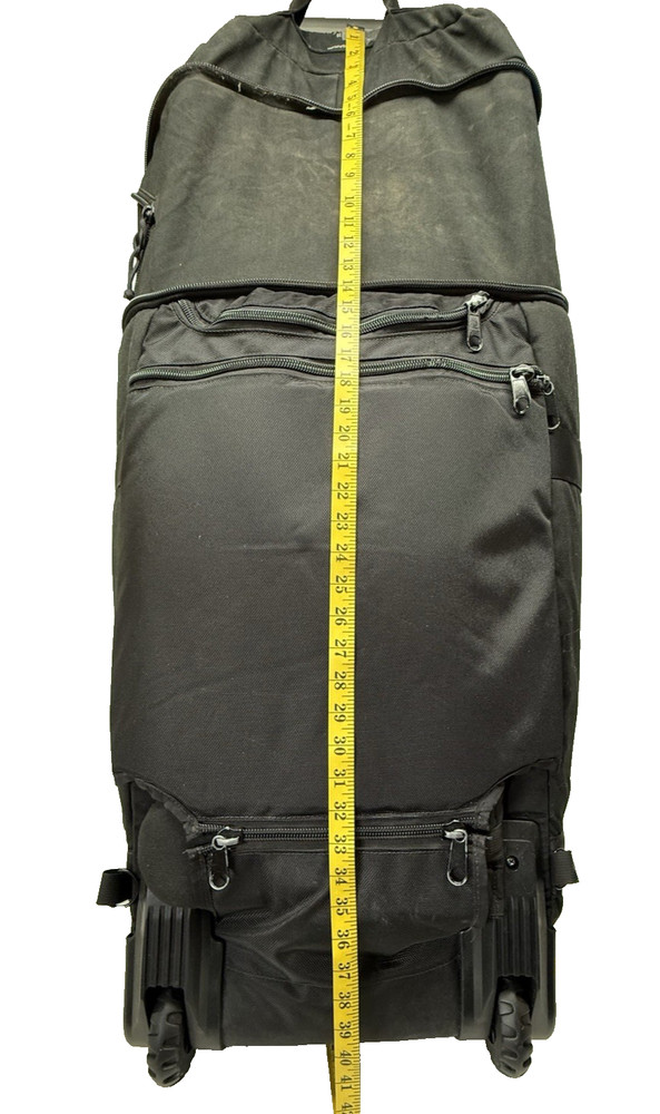 USMC THIN AIR GEAR Rolling Deployment Bag Black Duffle Huge