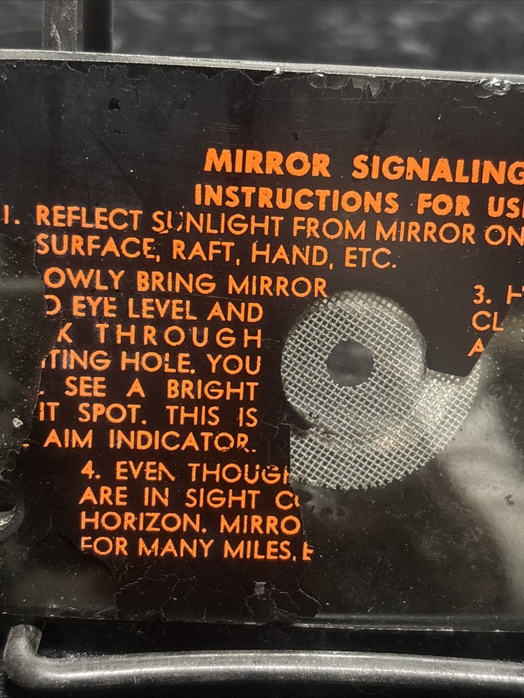 Military EMERGENCY SURVIVAL MIRROR