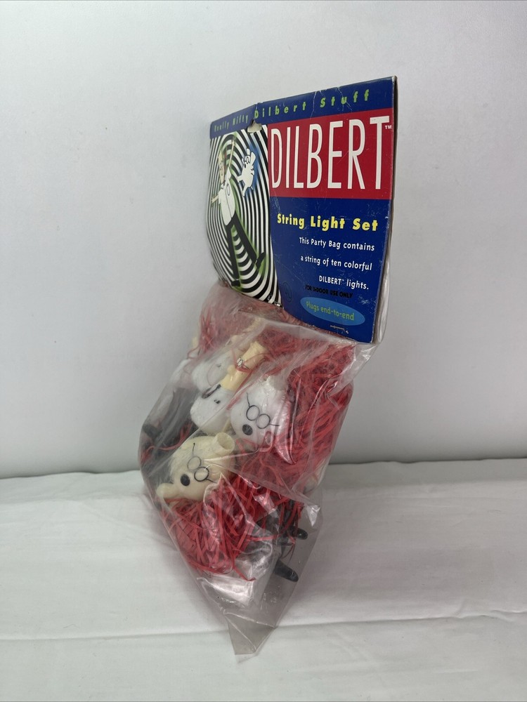 Dilbert & Dogbert Christmas String Light Set Sealed 12' Long United Features
